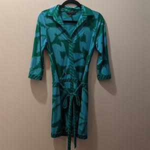 BCBG Maxazria dress - green & light blue